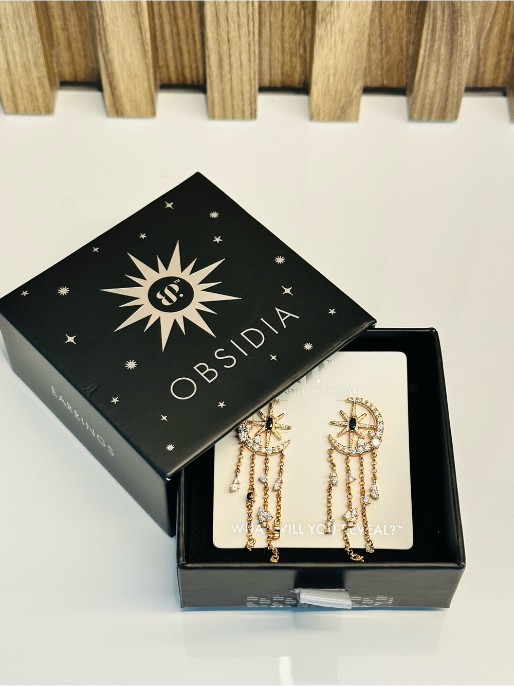 Bomb Party Obsidia Earring, “Starlace Chandeliers” - Picture 6 of 6